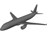 Airbus A320 3D Model preview