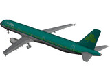 Airbus A321 Aer Lingus 3D Model preview