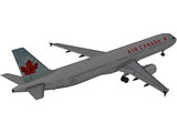 Airbus A321 Air Canada 3D Model