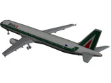 Airbus A321 Alitalia 3D Model preview