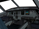 Airbus A321 Cockpit 3D Model
