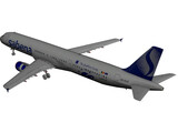 Airbus A321 Sabena 3D Model preview
