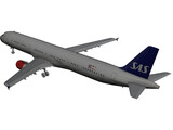 Airbus A321 SAS 3D Model preview