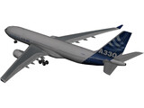 Airbus A330-200 3D Model preview