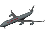 Airbus A340-300 Air Canada 3D Model preview