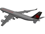 Airbus A340-500 Air Canada 3D Model preview