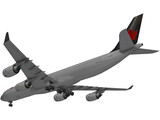 Airbus A340-500 Air Canada 3D Model