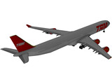 Airbus A340-600 TAM 3D Model
