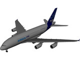 Airbus A380 3D Model preview