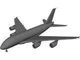 Airbus A380 3D Model preview