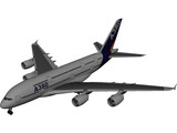 Airbus A380 3D Model preview