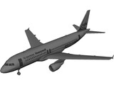 Airbus A380 3D Model preview