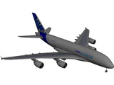 Airbus A380 3D Model preview