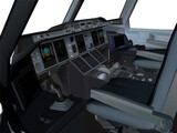 Airbus A380-800 Cockpit 3D Model preview