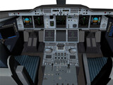 Airbus A380-800 Cockpit 3D Model