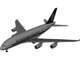 Airbus A380-800 3D Model preview