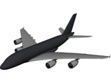 Airbus A380 3D Model preview