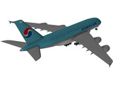 Airbus A380 Korean Air 3D Model