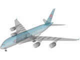 Airbus A380 Korean Air 3D Model