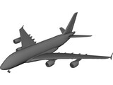 Airbus A380 3D Model preview
