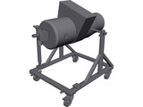 Aircraft APU Stand 3D Model preview