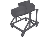 Aircraft APU Stand 3D Model