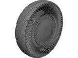 Airless Tire 3D Model preview