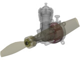 Airplane Model Engine 3D Model