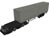 Airplane Truck 3D Model preview