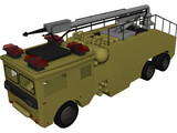 Airport Fire Truck 3D Model preview