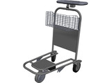 Airport Trolley 3D Model preview