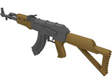 AK-47 Kalashnikov 3D Model