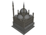 Alabaster Mosque 3D Model preview