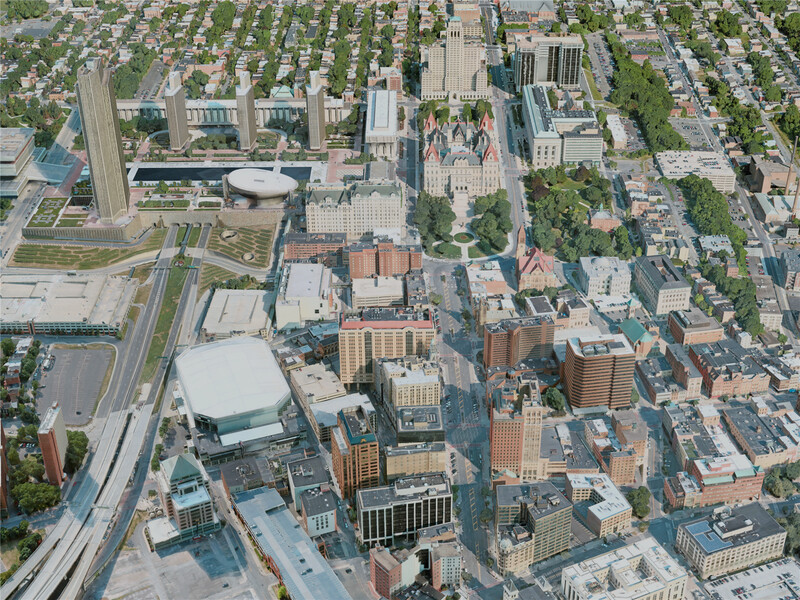 Albany City, NY, USA (2020) 3D Model