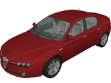 Alfa Romeo 159 3D Model preview