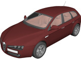 Alfa Romeo 159 3D Model preview