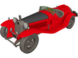 Alfa Romeo 2300 Touring (1932) 3D Model preview