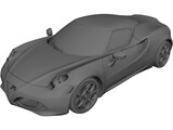 Alfa Romeo 4C Launch Edition 3D Model preview