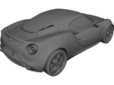 Alfa Romeo 4C 3D Model preview
