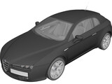 Alfa Romeo Brera 3D Model preview