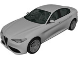 Alfa Romeo Giulia (2016) 3D Model preview