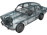 Alfa Romeo Giulietta 750 Berlina (1955) 3D Model
