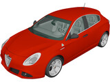 Alfa Romeo Giulietta Quadrifoglio Verde (2014) 3D Model preview