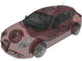 Alfa Romeo Giulietta Quadrifoglio Verde (2014) 3D Model
