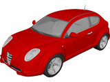 Alfa Romeo Mito 3D Model preview