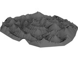 Alien Landscape 3D Model preview