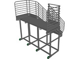 Aluminium Platform 3D Model preview