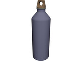 Aluminum Water Bottle 3D Model preview