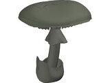 Amanita Phalloides: Death Cap Mushroom 3D Model