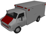 Ambulance Classic 3D Model preview